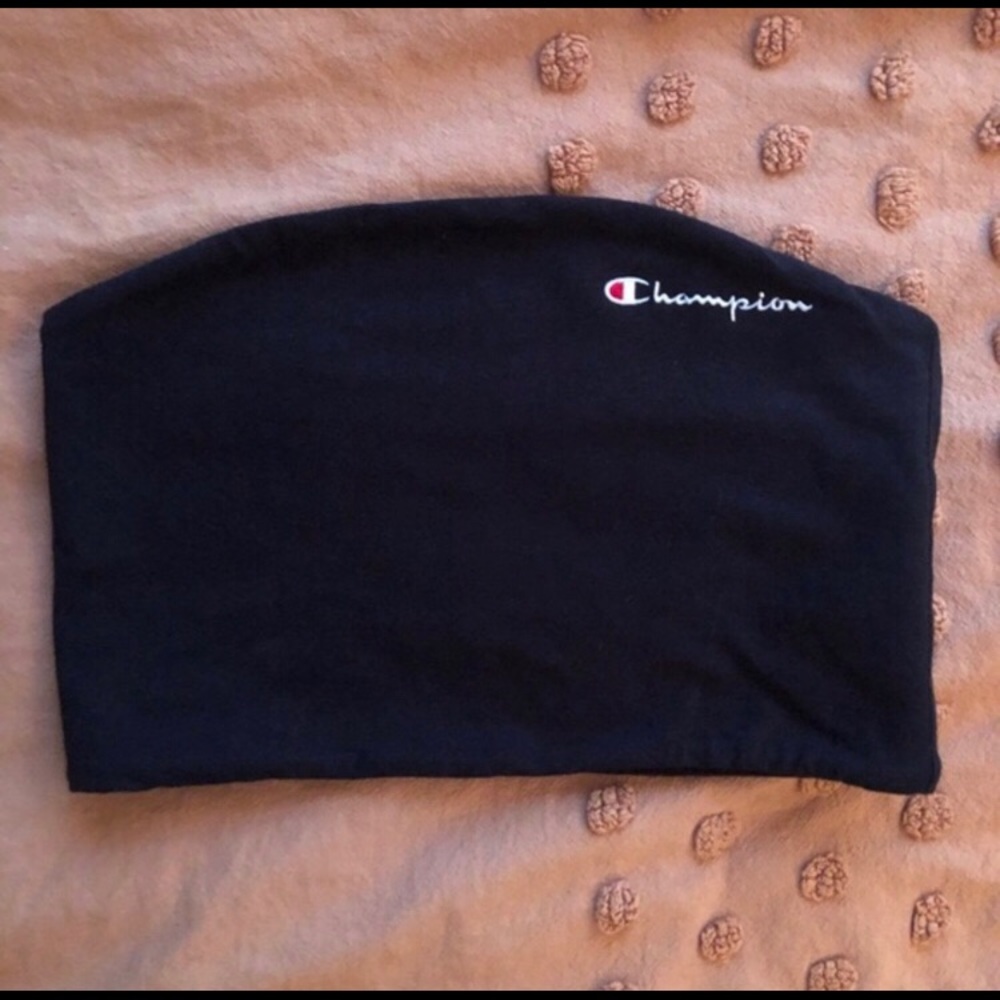 black champion tube top .